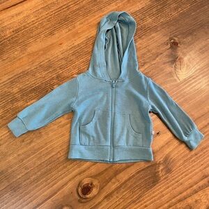 Kyte Baby Jersey Zip Up Hoodie in Cove 0-3 Months